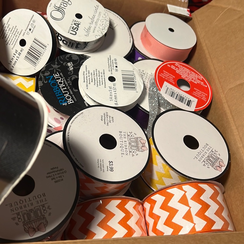 Box of ribbon